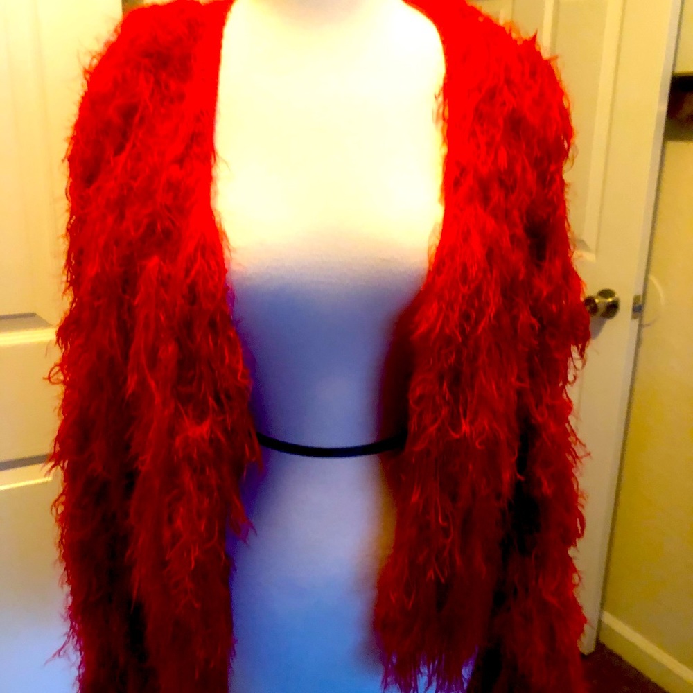 Beautiful  red chic sweater! Worn only once!